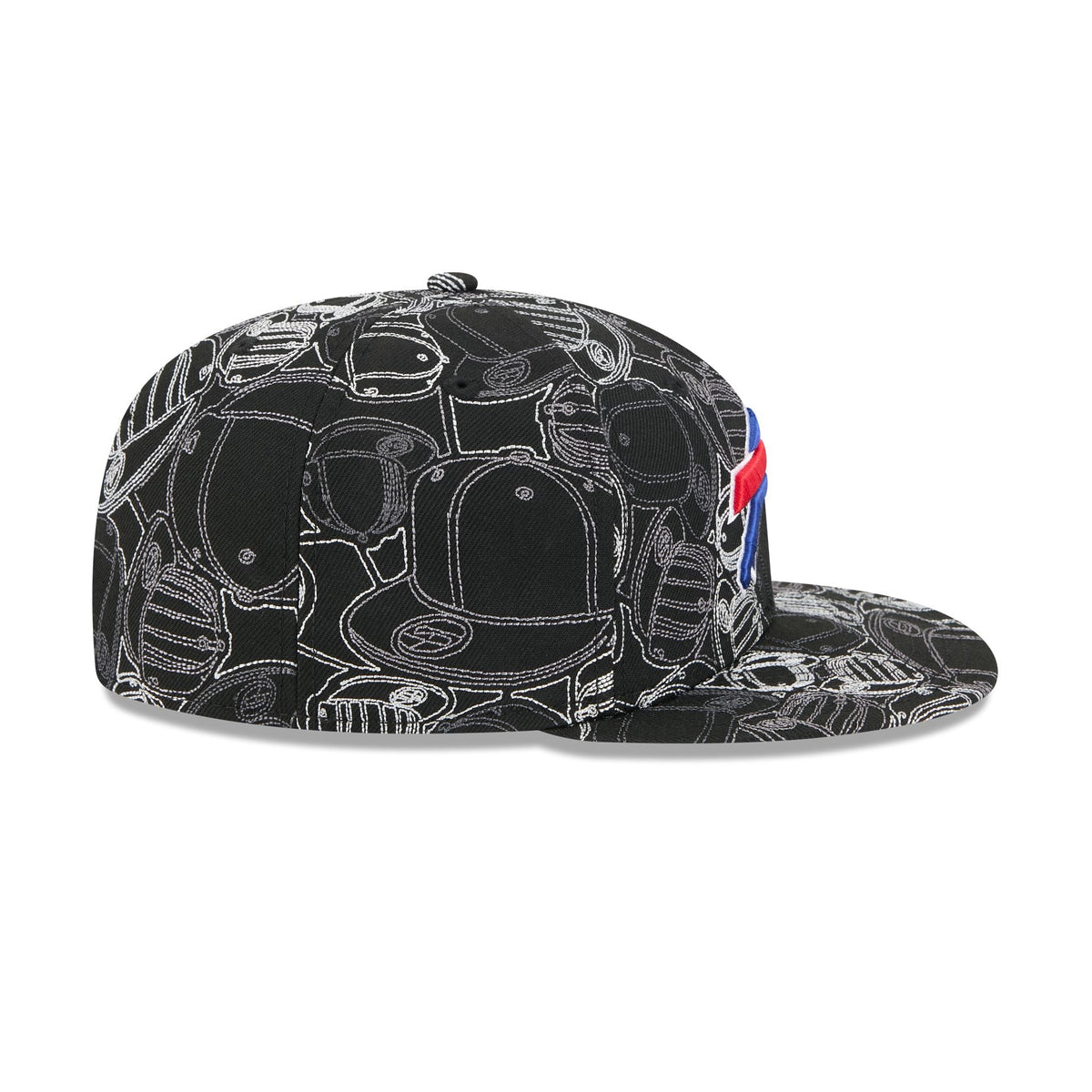 Buffalo Bills Cap Scramble 59FIFTY Fitted Hat