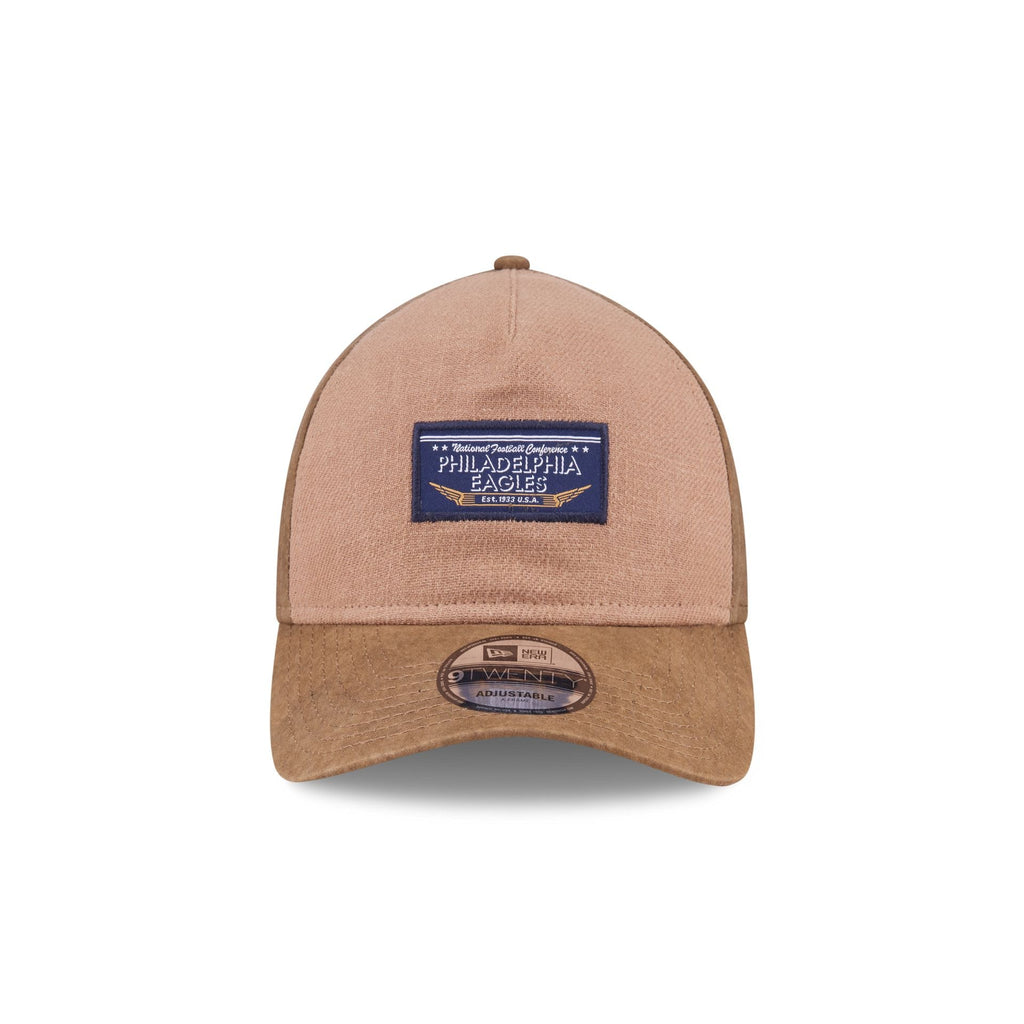 Philadelphia Eagles Utility Linen 9TWENTY A-Frame Adjustable Hat