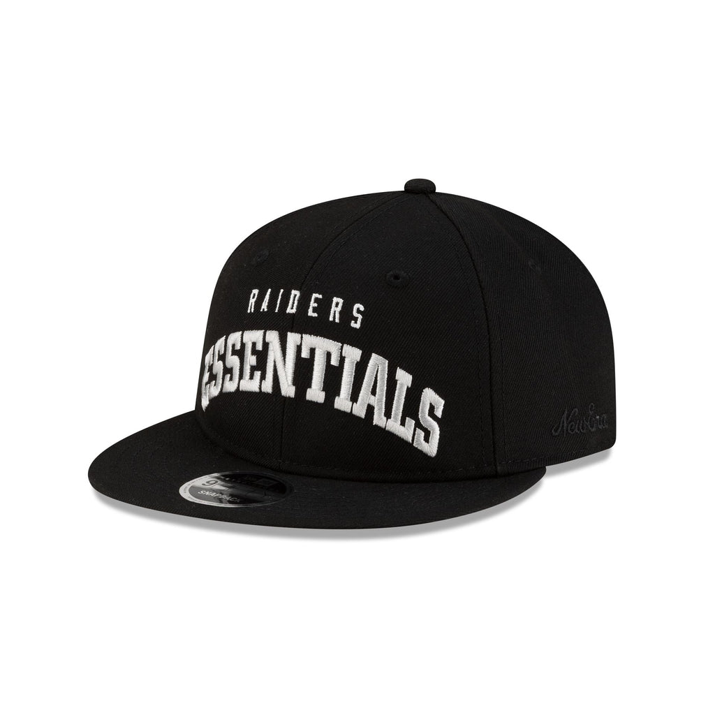Las Vegas Raiders Fear of God Essentials Retro Crown 9FIFTY Snapback Hat