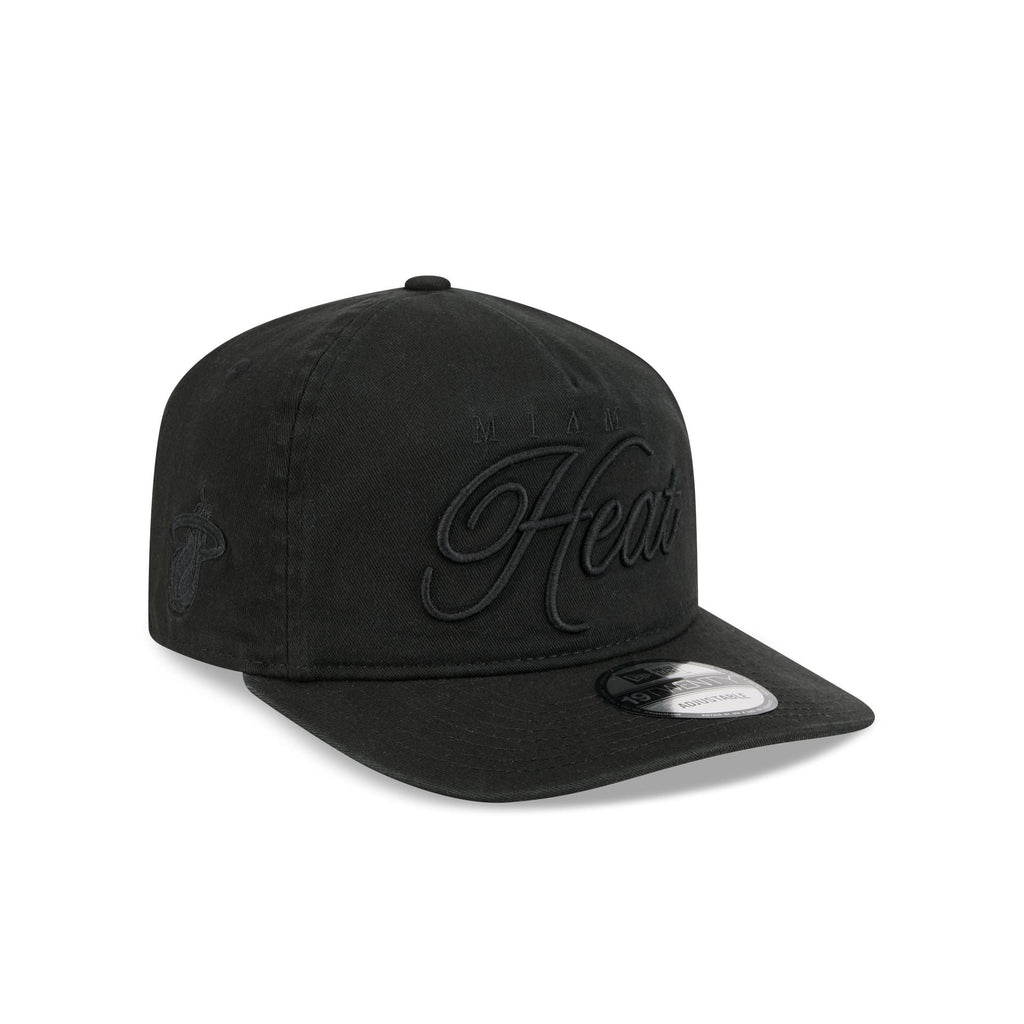 Miami Heat All Black Scripted 19TWENTY Adjustable Hat