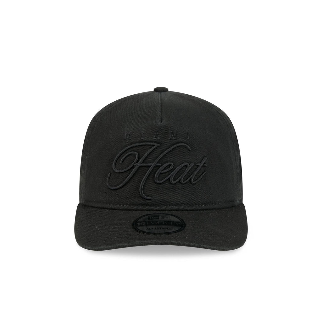 Miami Heat All Black Scripted 19TWENTY Adjustable Hat