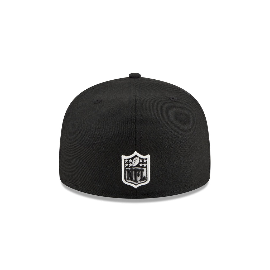 Just Caps Chiseled Logo Baltimore Ravens 59FIFTY A-Frame Fitted Hat