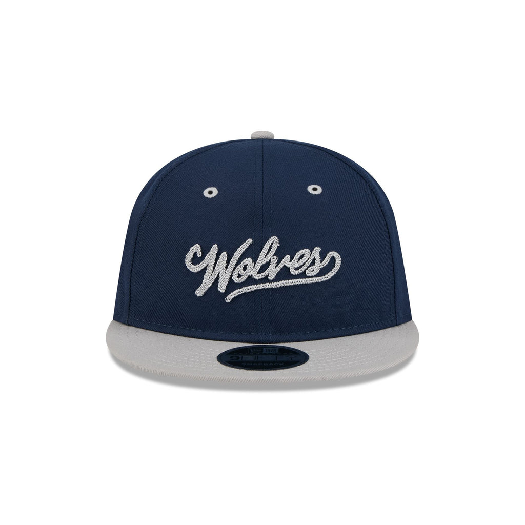 Minnesota Timberwolves Chainstitch Script Retro Crown 9FIFTY Snapback Hat
