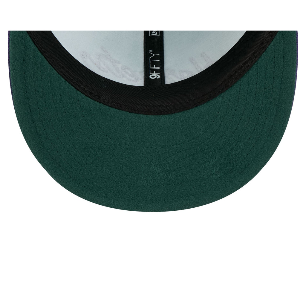 Charlotte Hornets Chainstitch Script Retro Crown 9FIFTY Snapback Hat