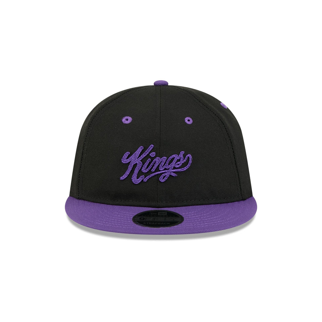 Sacramento Kings Chainstitch Script Retro Crown 9FIFTY Snapback Hat