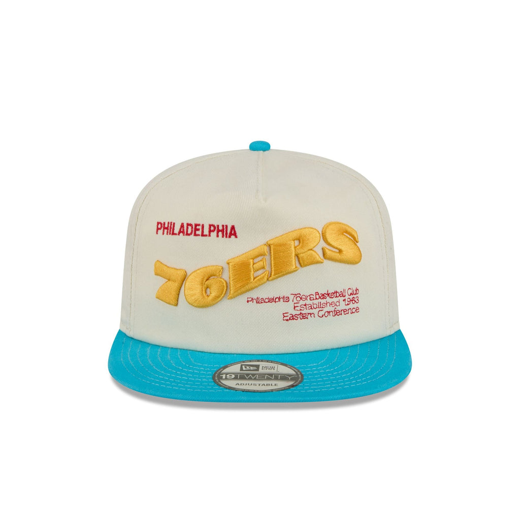 Philadelphia 76ers Conference Script Chrome White 19TWENTY Adjustable Hat