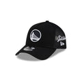 Golden State Warriors Side Script Black 9FORTY A-Frame Trucker Hat