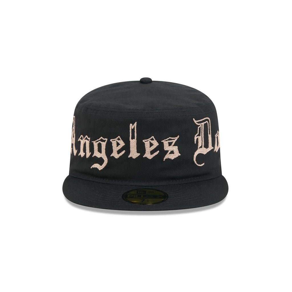 Los Angeles Dodgers Gothic Lettering Pillbox Hat