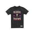Philadelphia 76ers Throwback Washed Graphic Black T-Shirt