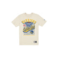 Golden State Warriors Throwback Net Chrome White T-Shirt