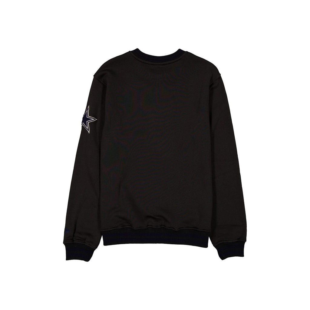 Dallas Cowboys Throwback Boucle Black Crewneck