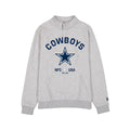 Dallas Cowboys Heather Gray Quarter Zip