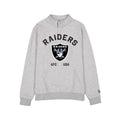 Las Vegas Raiders Heather Gray Quarter Zip