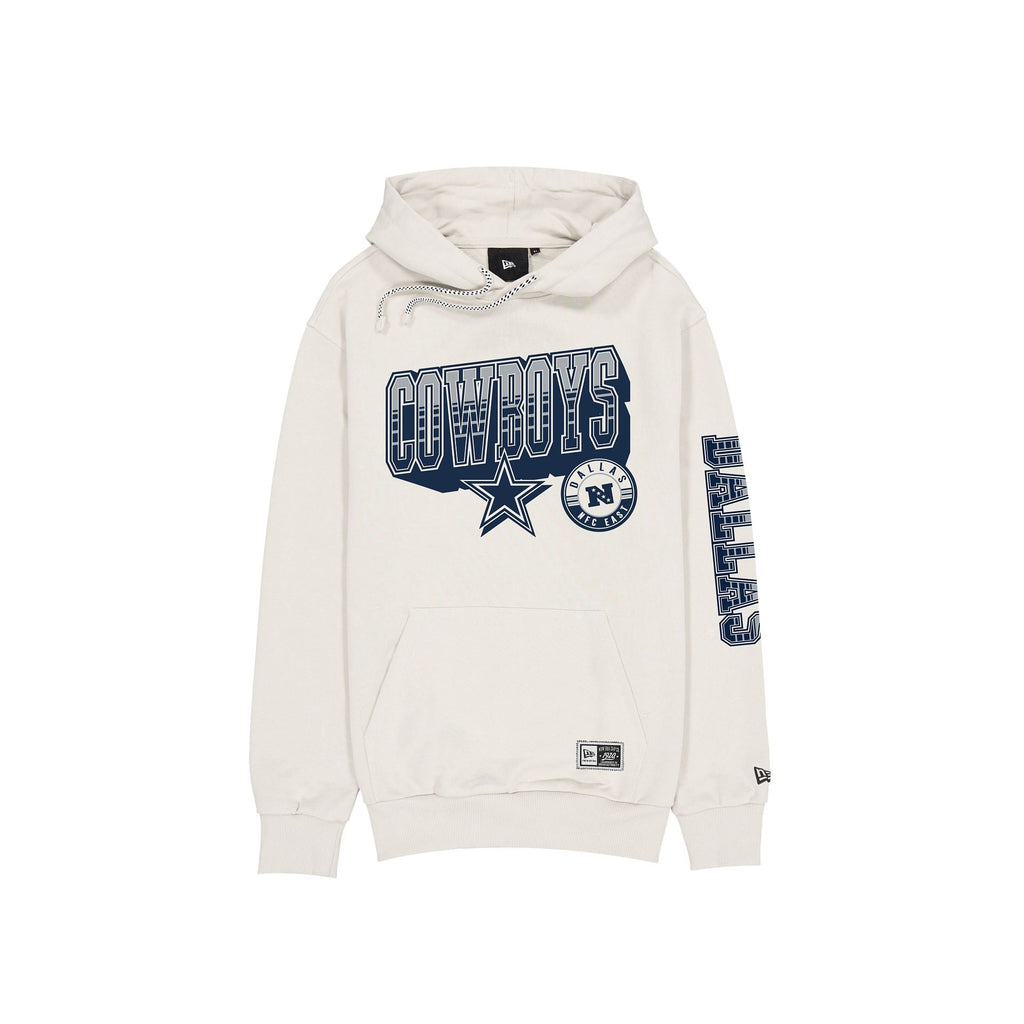 Dallas Cowboys Throwback Chrome White Hoodie