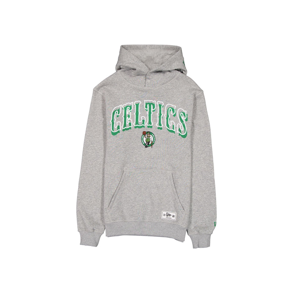 Boston Celtics Heather Gray Varsity Hoodie
