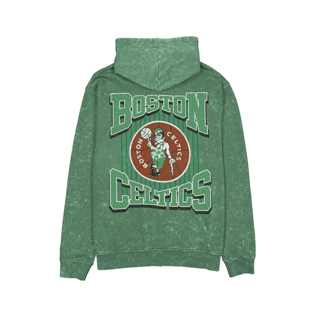 Boston Celtics Washed Graphic Full-Zip Hoodie