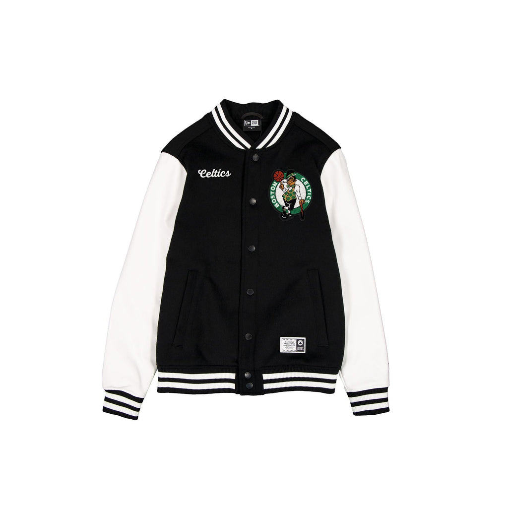 Boston Celtics Black & White Varsity Jacket