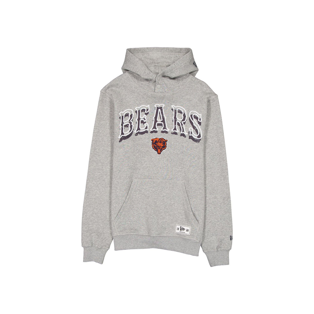 Chicago Bears Heather Gray Varsity Hoodie