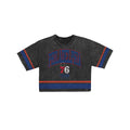 Philadelphia 76ers Women's Vintage Stripe Cropped T-Shirt