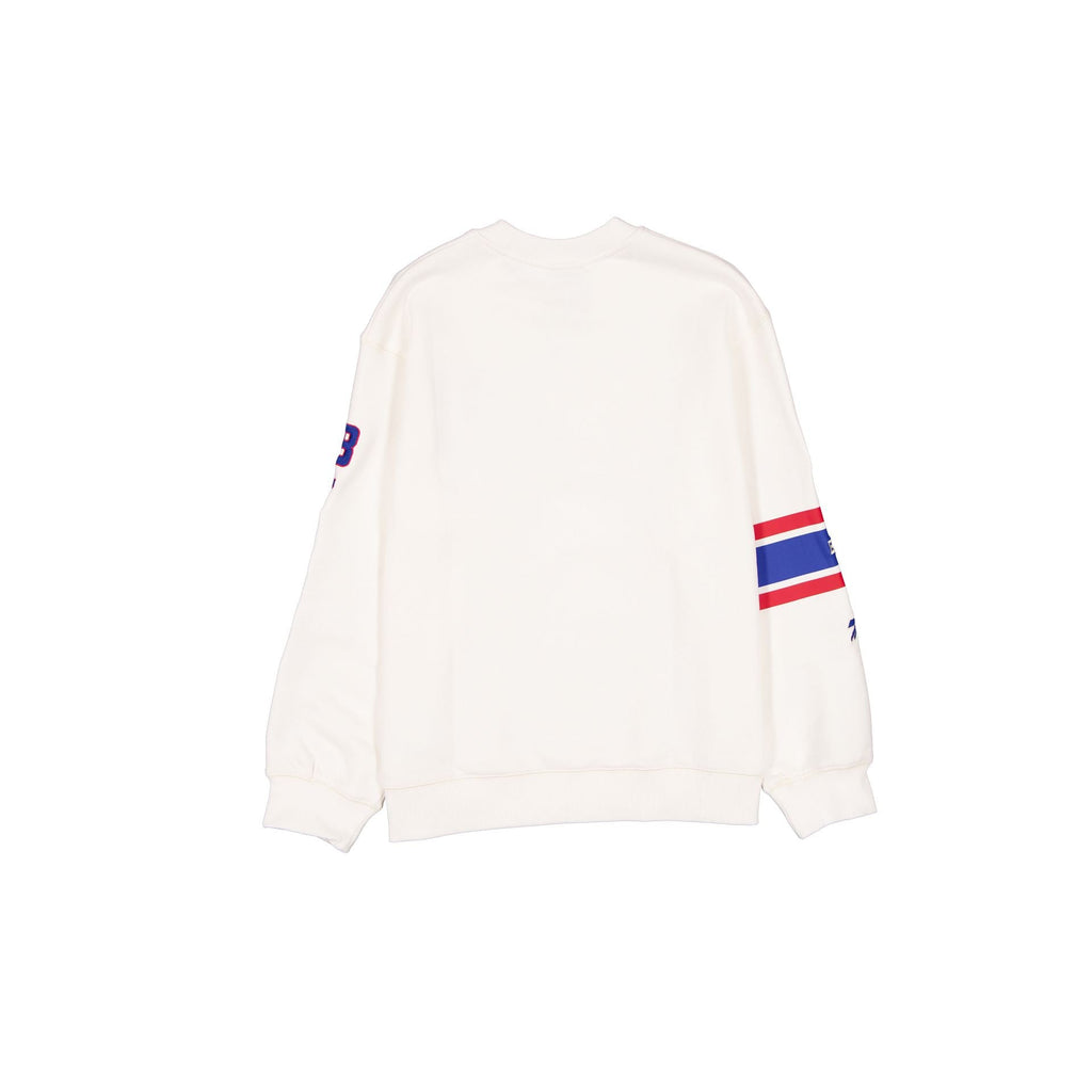Buffalo Bills Women's Chrome White Varsity Crewneck