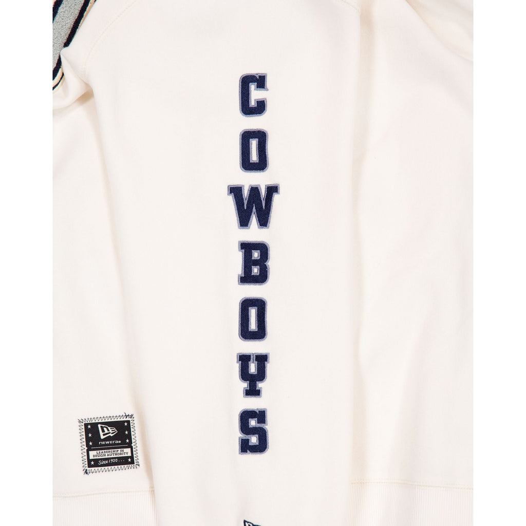 Dallas Cowboys Women's Chrome White Varsity Crewneck