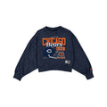 Chicago Bears Women's Throwback Cropped Washed Crewneck