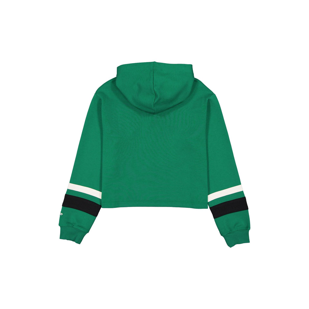 Boston Celtics Women's Throwback Cropped Tie Hoodie