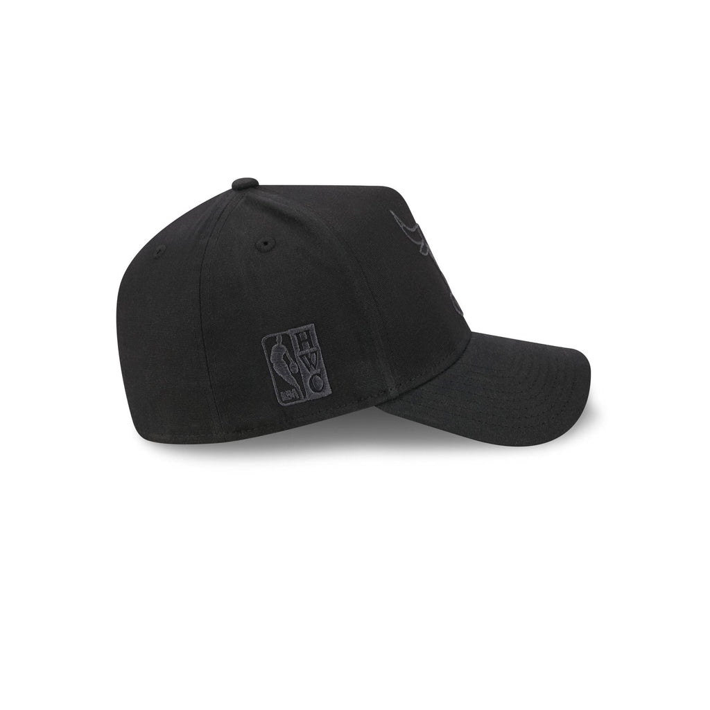 Chicago Bulls Waxed Canvas Black 59FORTY A-Frame Fitted Hat