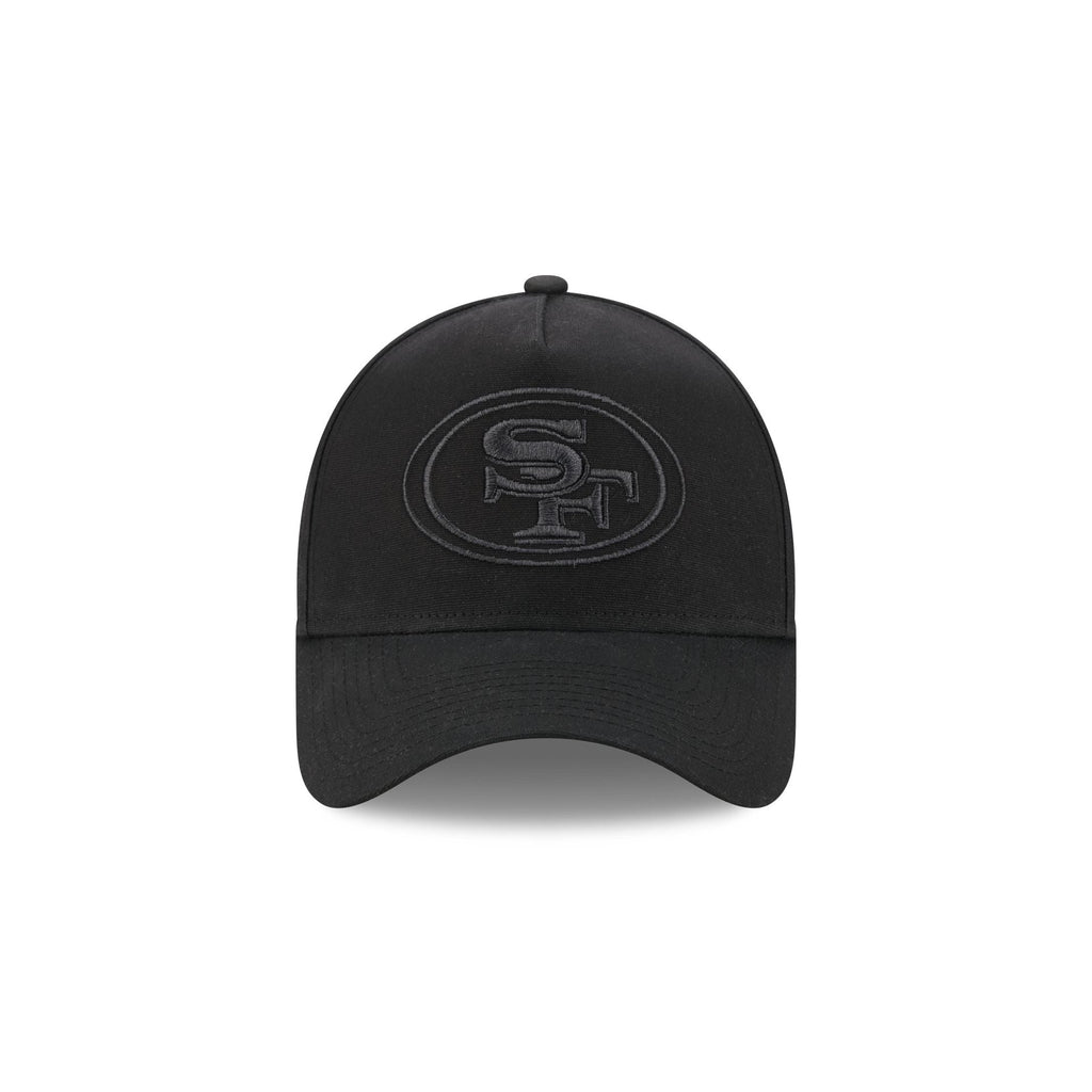 San Francisco 49ers Waxed Canvas Black 59FORTY A-Frame Fitted Hat