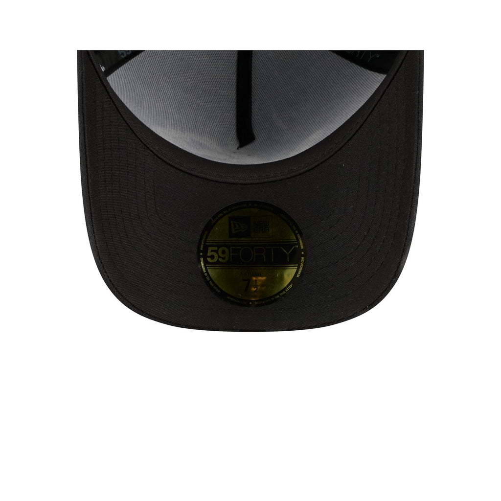 Detroit Lions Waxed Canvas Black 59FORTY A-Frame Fitted Hat
