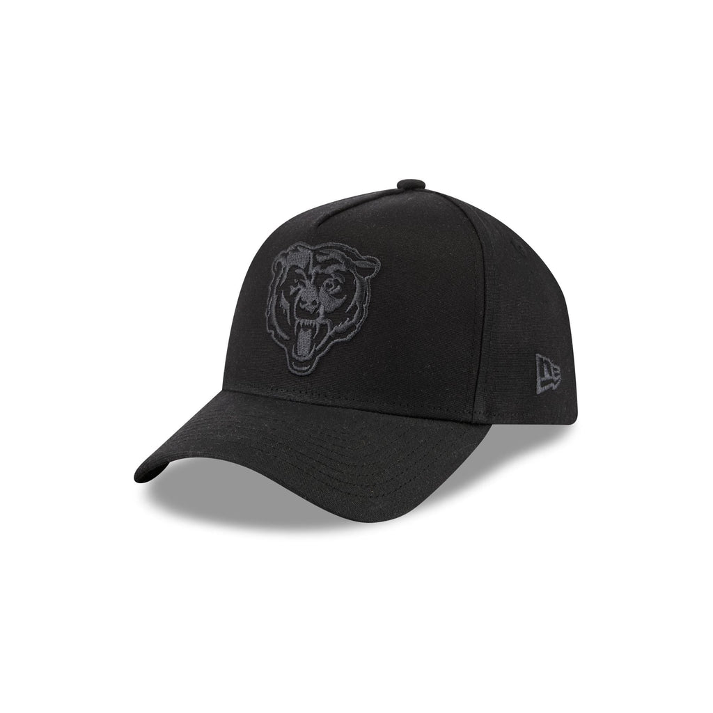 Chicago Bears Waxed Canvas Black 59FORTY A-Frame Fitted Hat