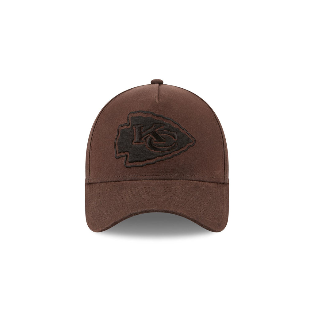 Kansas City Chiefs Waxed Canvas Brown 59FORTY A-Frame Fitted Hat