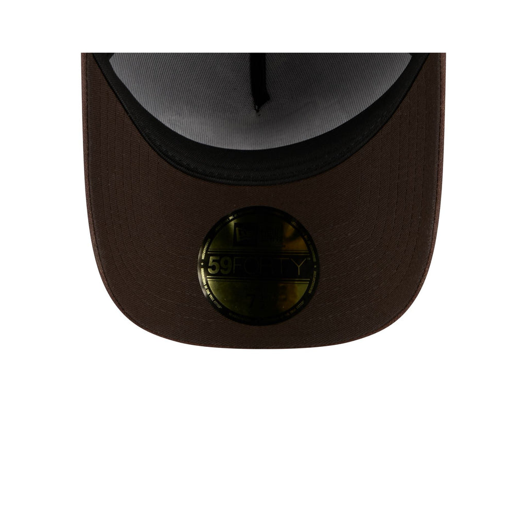 Kansas City Chiefs Waxed Canvas Brown 59FORTY A-Frame Fitted Hat