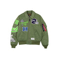 Alpha Industries x Seattle Seahawks Sage Green MA-1 Flight Jacket