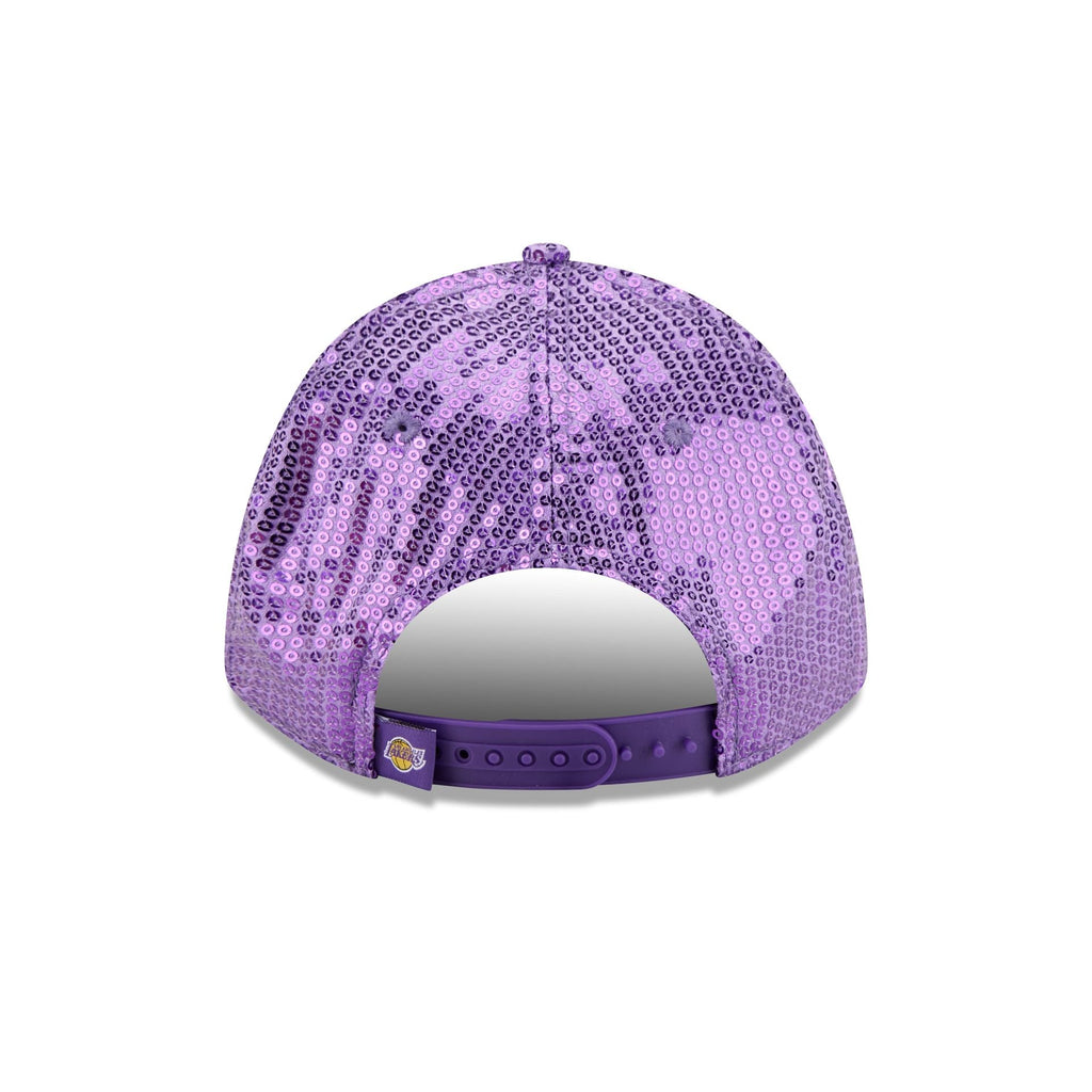 Los Angeles Lakers Sequin Script Women's 9FORTY M-Crown Snapback Hat