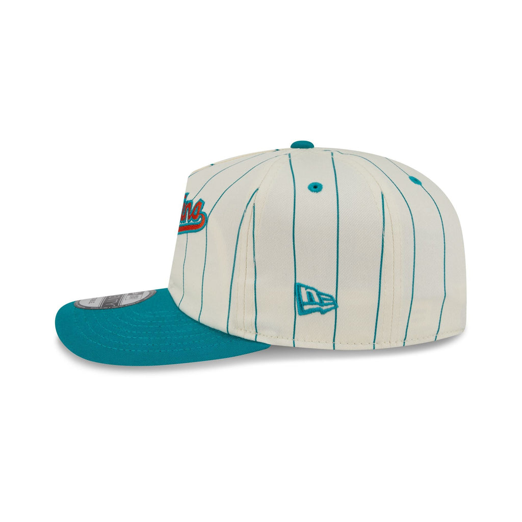 Miami Dolphins Chrome White Pinstripe 19TWENTY Snapback Hat