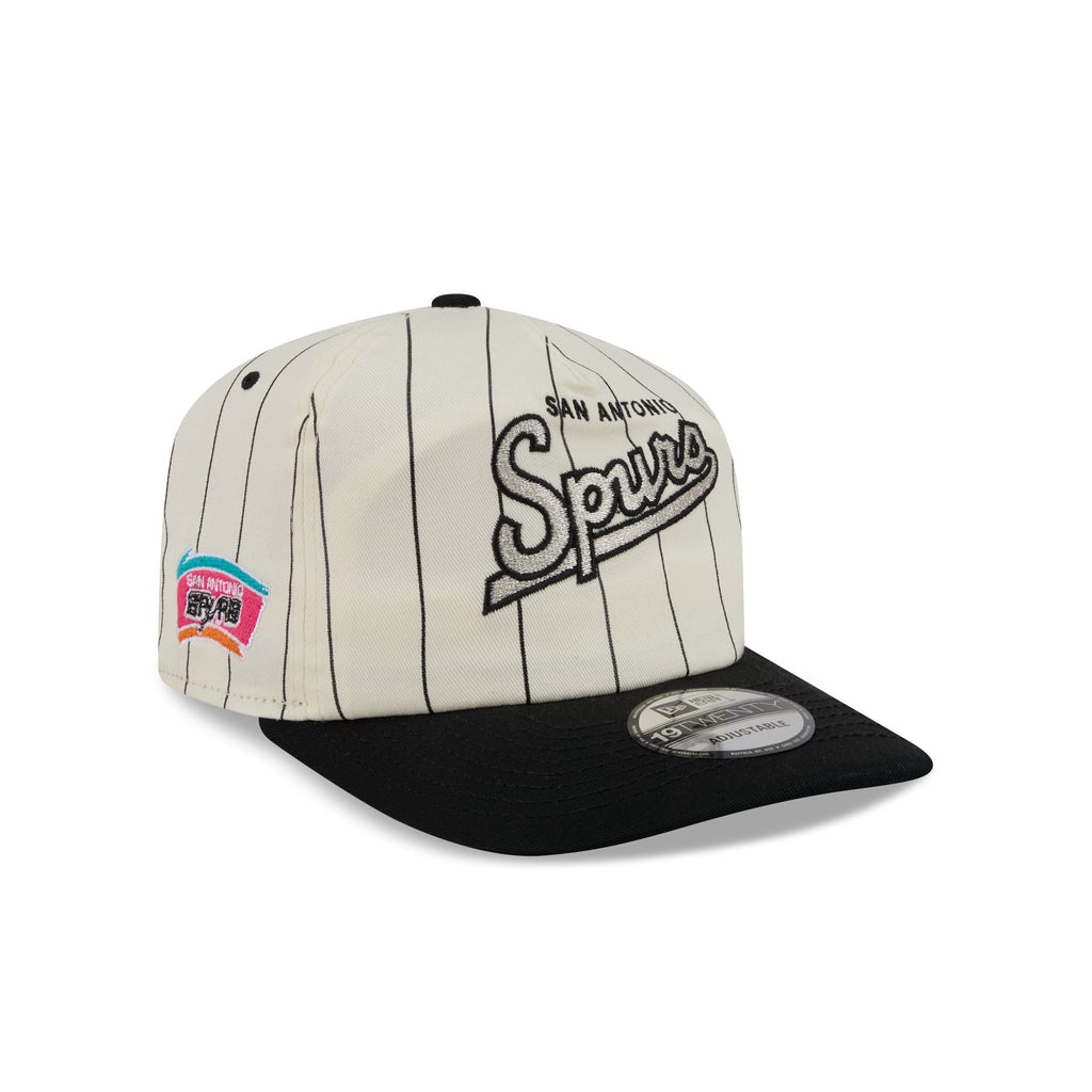 San Antonio Spurs Chrome White Pinstripe 19TWENTY Snapback Hat