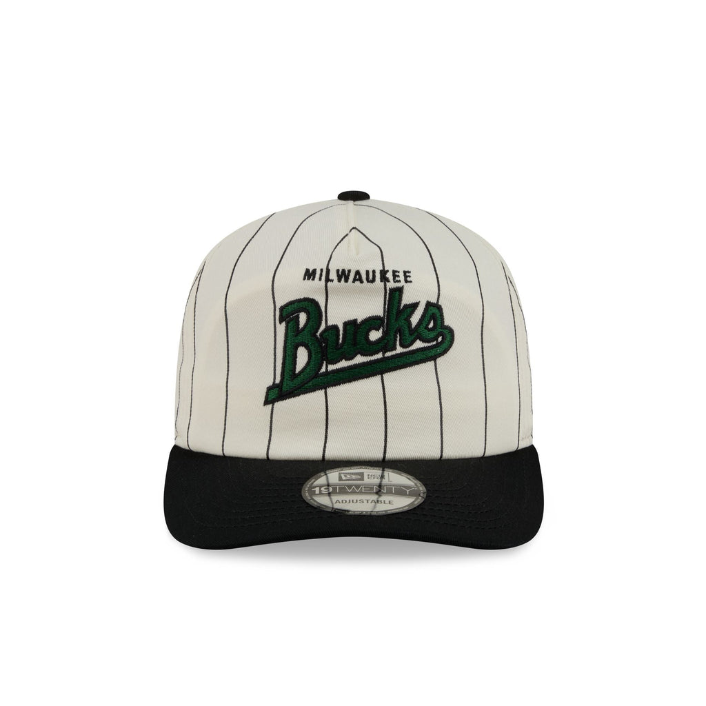 Milwaukee Bucks Chrome White Pinstripe 19TWENTY Snapback Hat