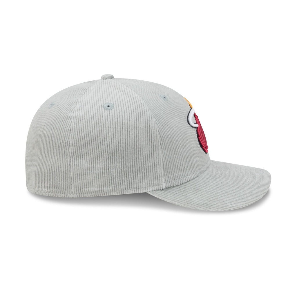 Miami Heat Light Gray Corduroy 59FIFTY Fitted Hat