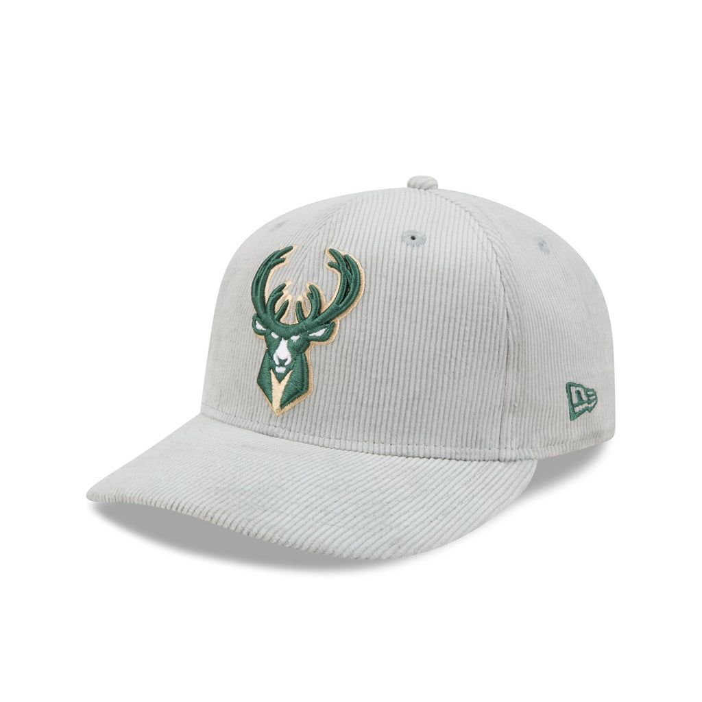 Milwaukee Bucks Light Gray Corduroy 59FIFTY Fitted Hat