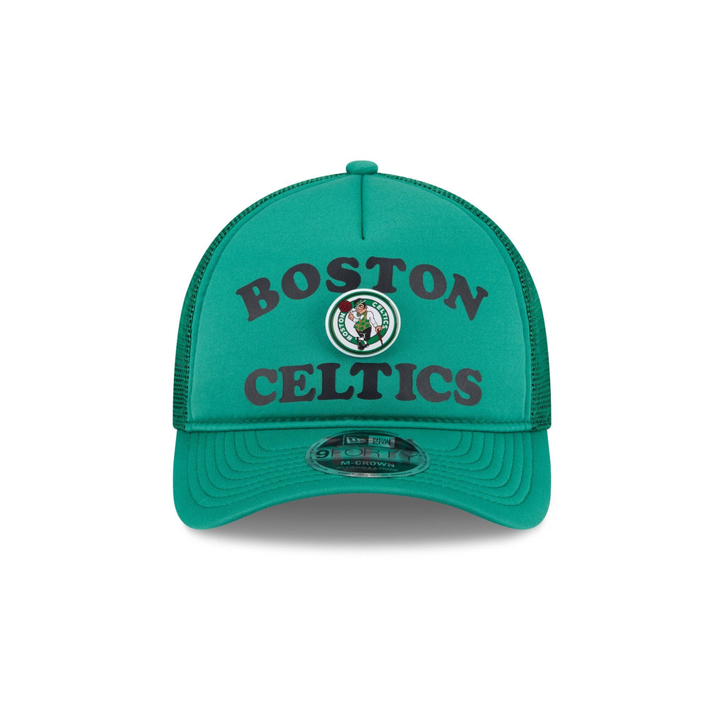 Boston Celtics Button 9FORTY M-Crown A-Frame Trucker Hat