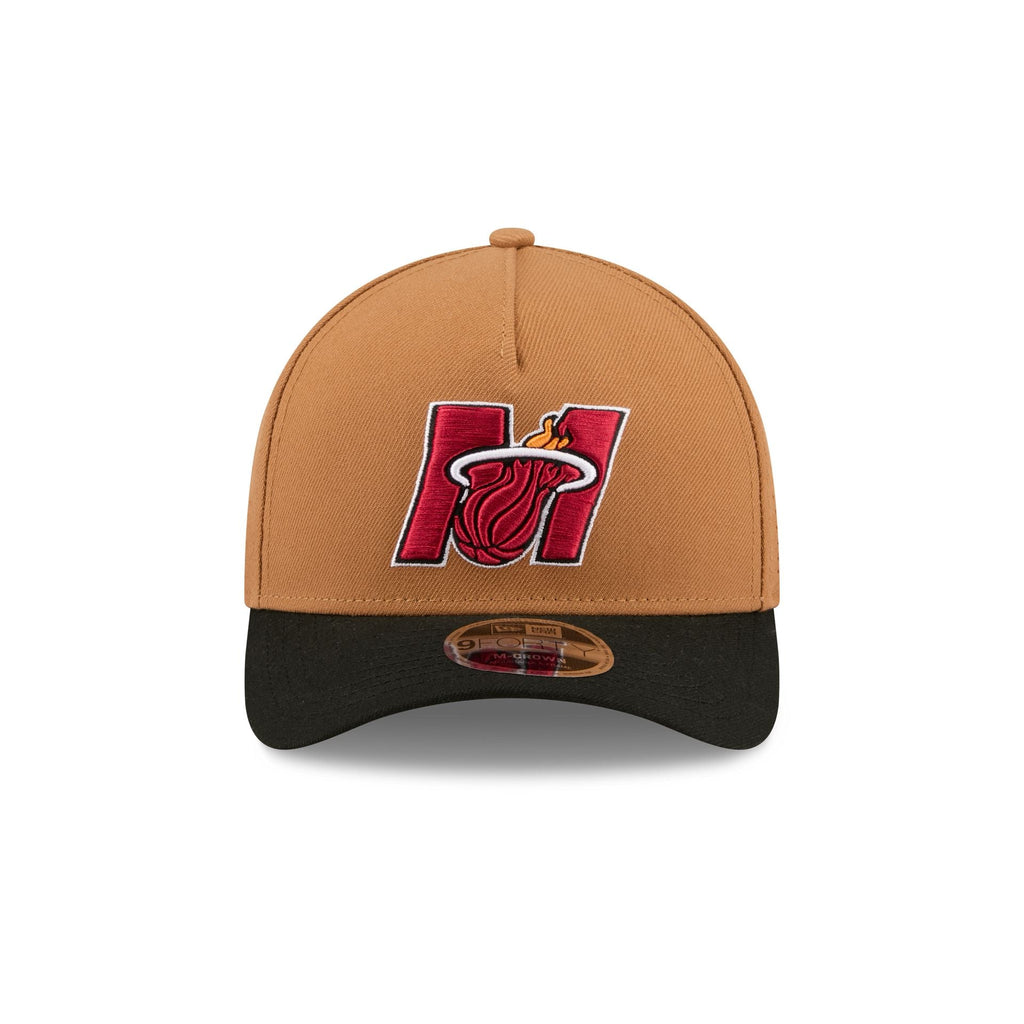Miami Heat Deceptor Bronze 9FORTY M-Crown A-Frame Snapback Hat