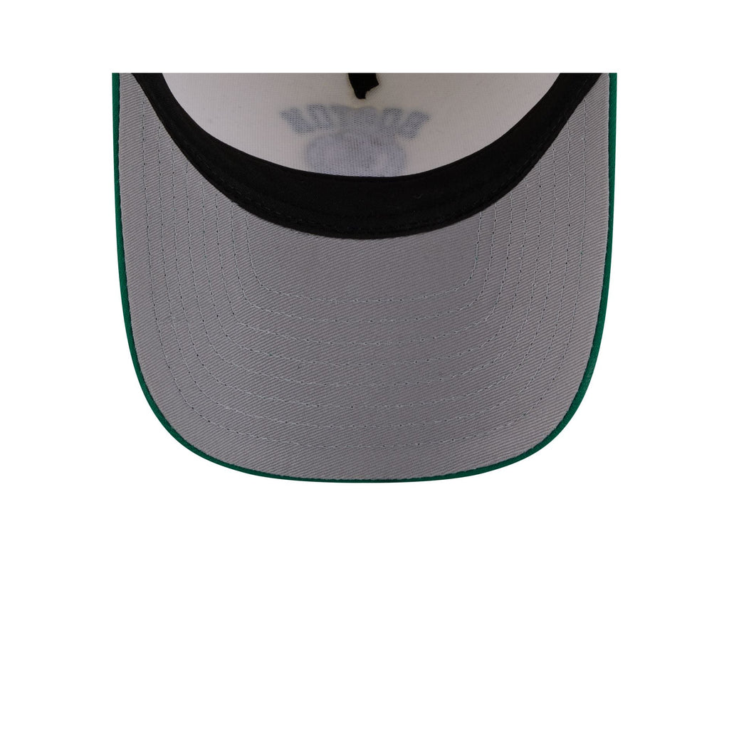 Boston Celtics Arched Graphic Chrome White 9FORTY M-Crown A-Frame Snapback Hat