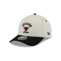 Chicago Bulls Arched Graphic Chrome White 9FORTY M-Crown A-Frame Snapback Hat