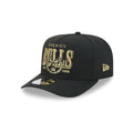 Chicago Bulls Gold Laurel Black 9FIFTY A-Frame Snapback Hat