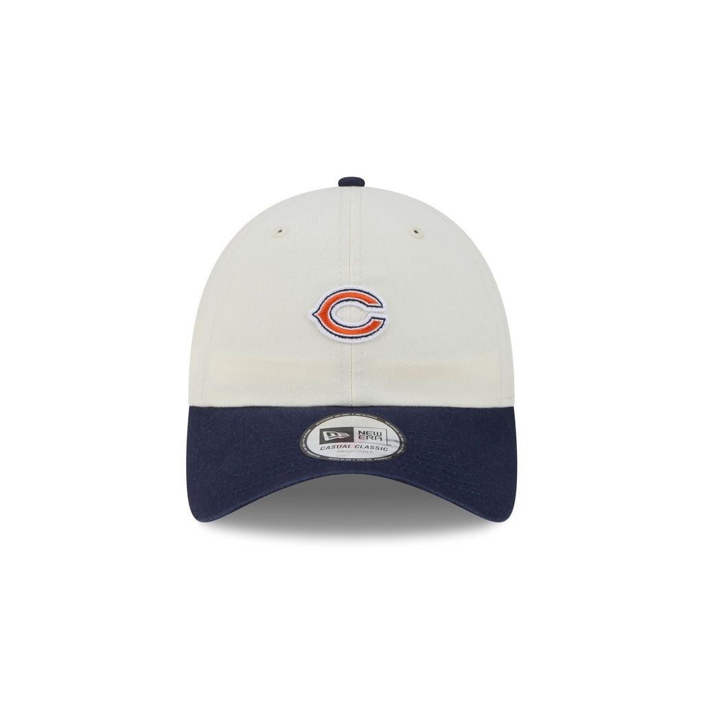 Chicago Bears Mini Logo Chrome White Casual Classic Adjustable Hat
