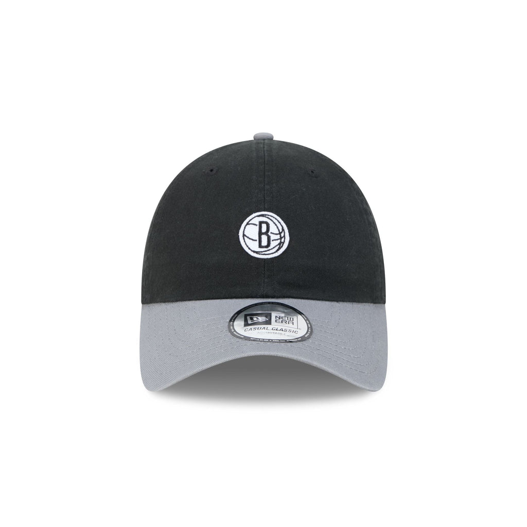 Brooklyn Nets Mini Logo Two Tone Casual Classic Adjustable Hat