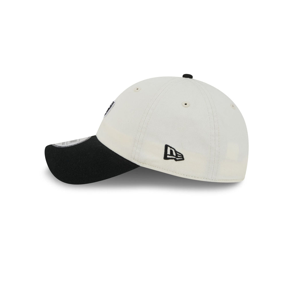 Las Vegas Raiders Mini Logo Chrome White Casual Classic Adjustable Hat