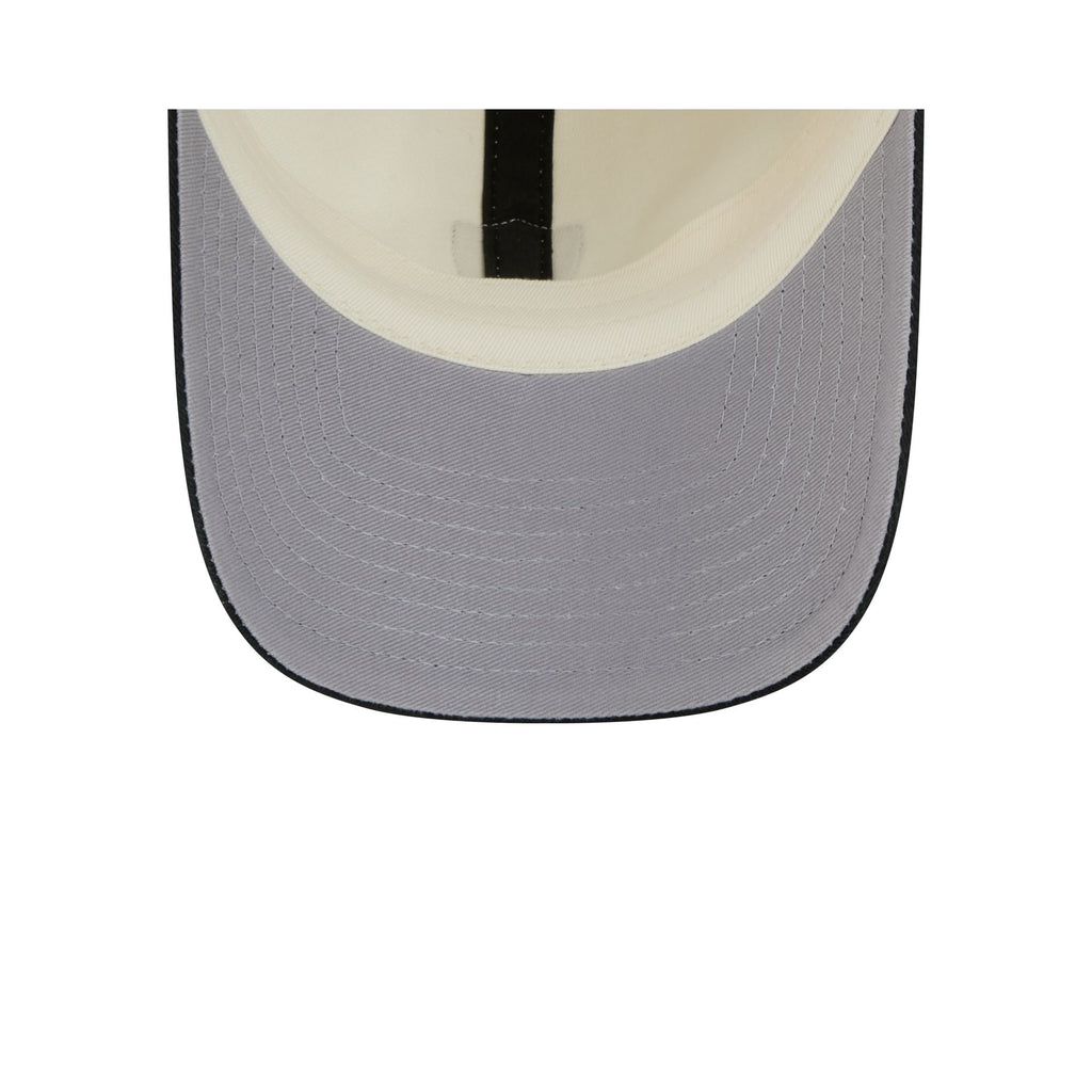 Las Vegas Raiders Mini Logo Chrome White Casual Classic Adjustable Hat