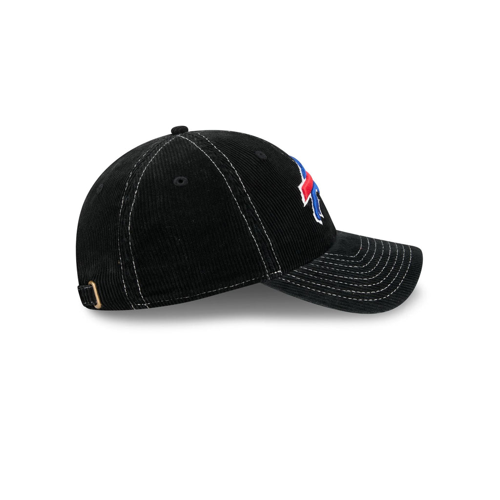 Buffalo Bills Washed Black Corduroy Casual Classic Adjustable Hat